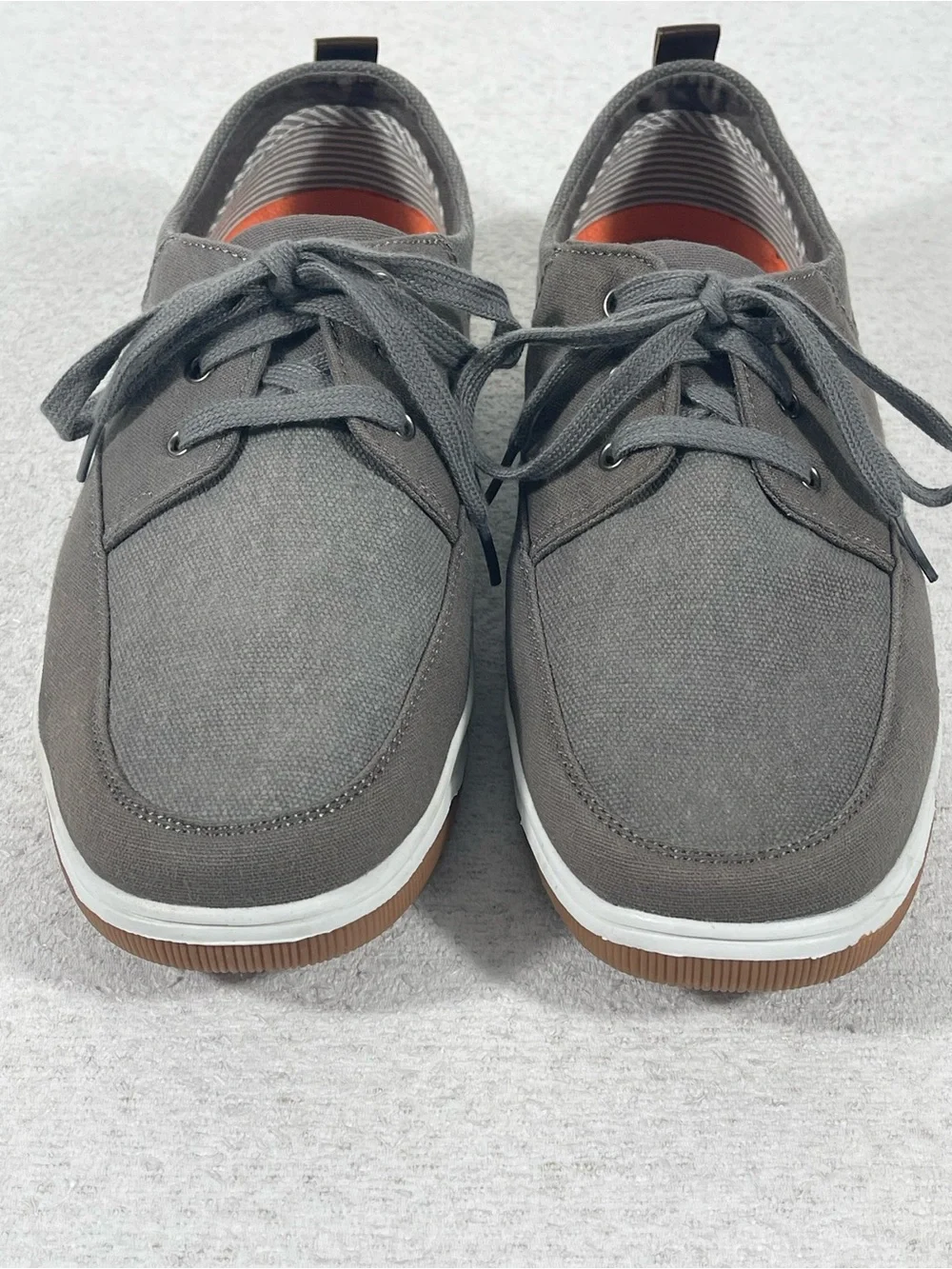 St. John’sBay Men’s Canvas Lace-up Casual Boat Shoes Size 10M. SKU#0470